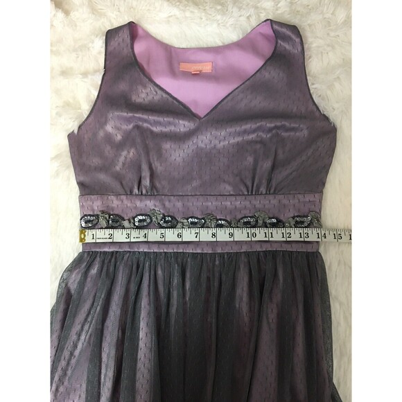 Coterie Dress Wedding, Evening, Cocktail Fit And Flare Sequin Size 4 - Picture 3 of 12